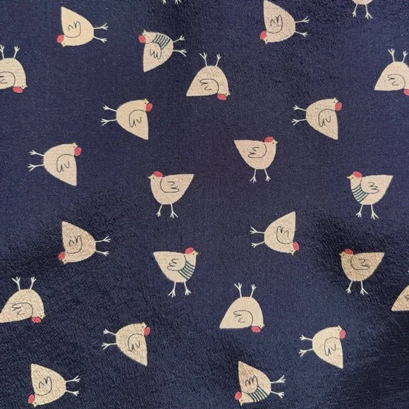 J. CREW Long Sleeve French Hen Button Up Boy Shirt Silk Blouse - Picture 2 of 8